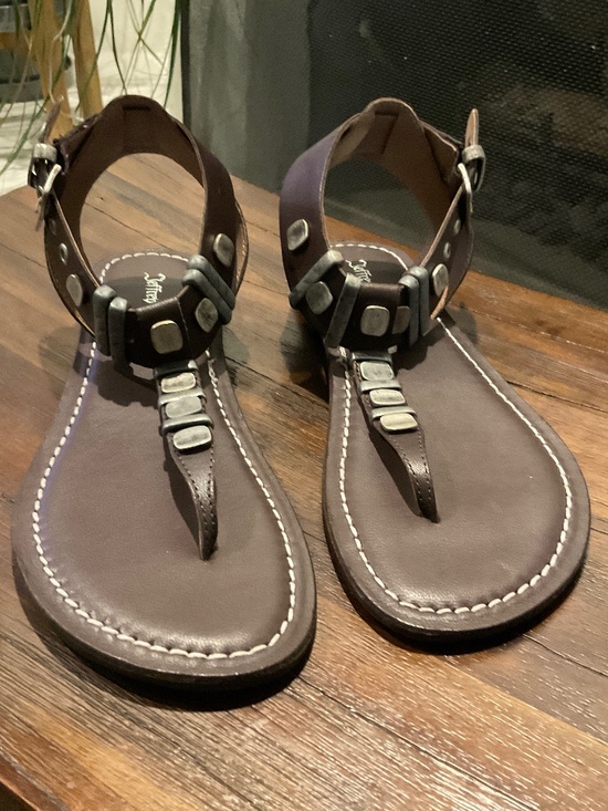 Jeffrey Campbell Shoes - Jeffrey Campbell Leif Sandal Leather Dark Brown Size 7